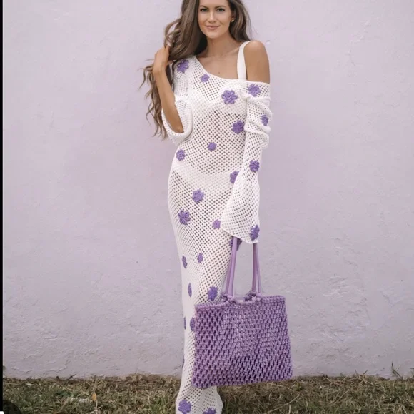 Capittana | Dresses | Capittana Lily Crochet Maxi Dress Swim Coverup |  Poshmark